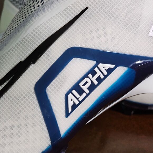 Nike Alpha Menace Elite 3 Flyknit Men's Football Cleats Shoes Size 8 White Black - Picture 11 of 16